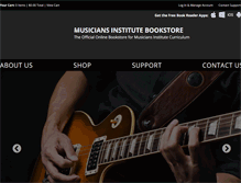 Tablet Screenshot of musiciansinstitutebookstore.com